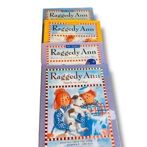 Lot of 4 Raggedy Ann and Andy Books Assorted Hardcover Jan Palmer